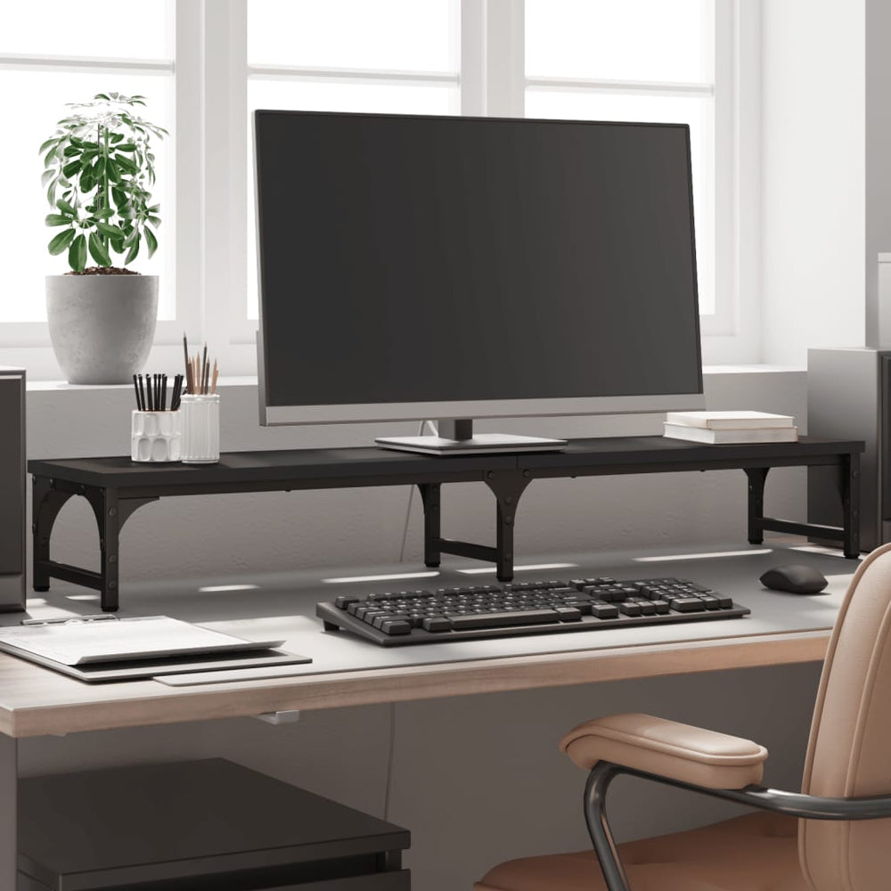 Monitorständer Schwarz 105 cm