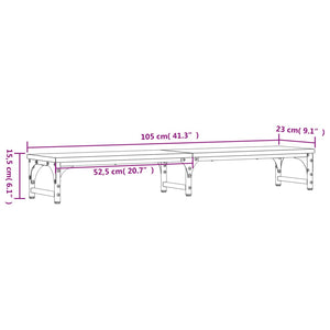 Monitorständer Grau Sonoma 105 cm