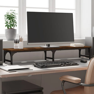 Monitorständer Braun Eichenoptik