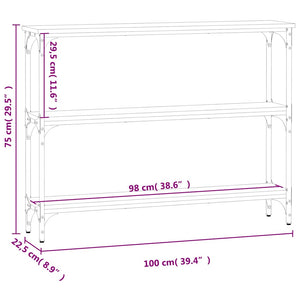 Schwarzer Konsolentisch 100 cm