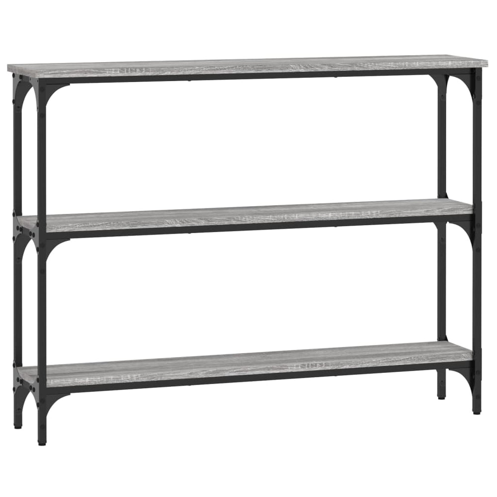 vidaXL Table console Gris sonoma 100x22,5x75 cm Bois d'ingénierie