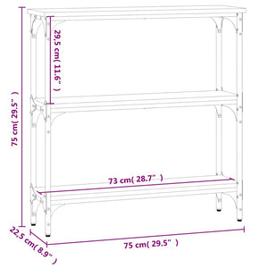 Schwarzer Konsolentisch 75 cm