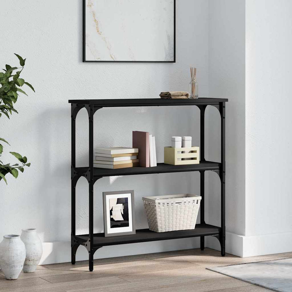 Schwarzer Konsolentisch 75 cm