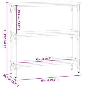 Konsolentisch Grau Sonoma 75 cm