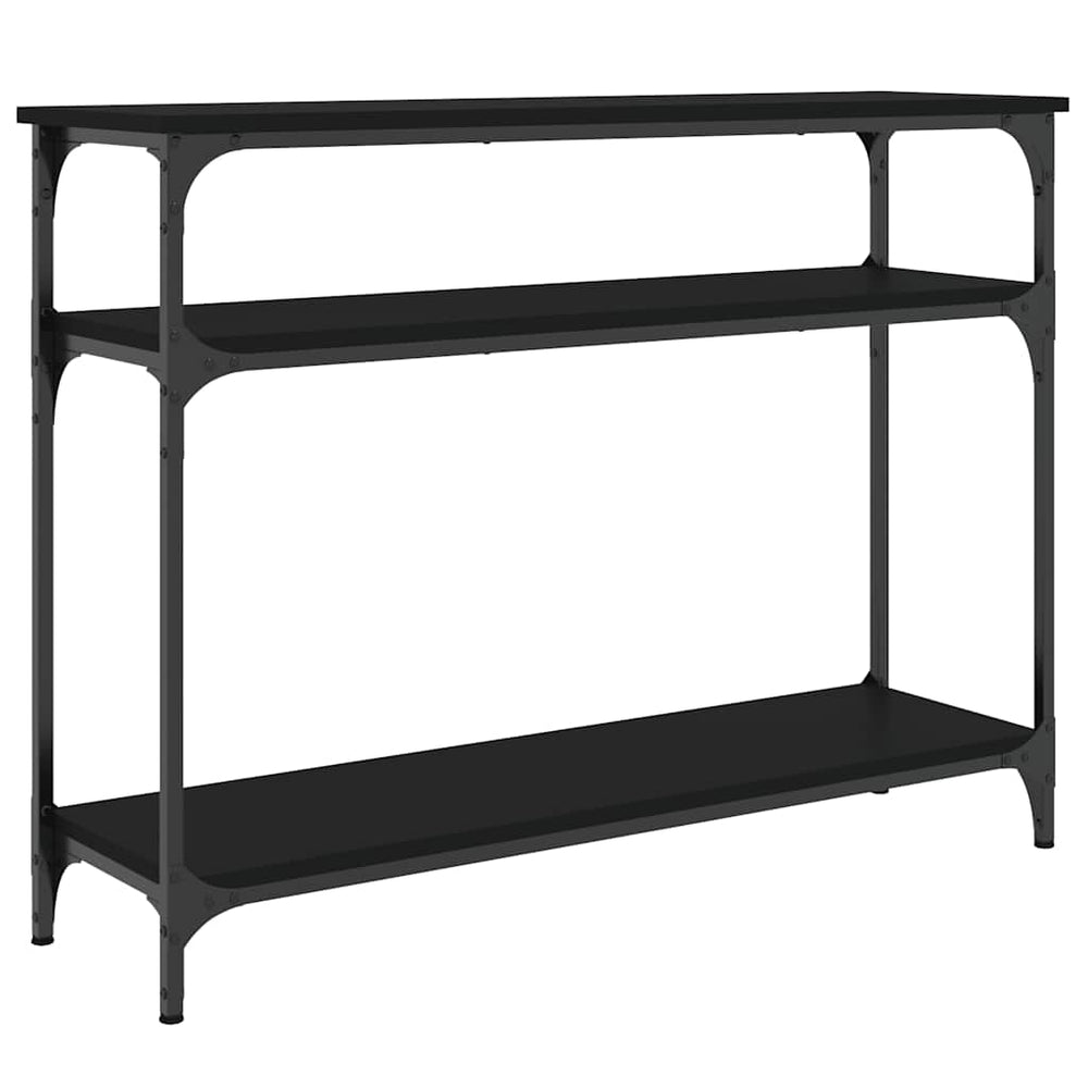 vidaXL Table console Noir 100x29x75 cm Bois d'ingénierie