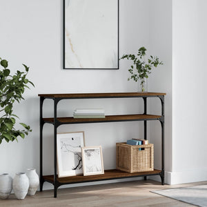 Konsolentisch Braun Eichen-Optik 100 cm