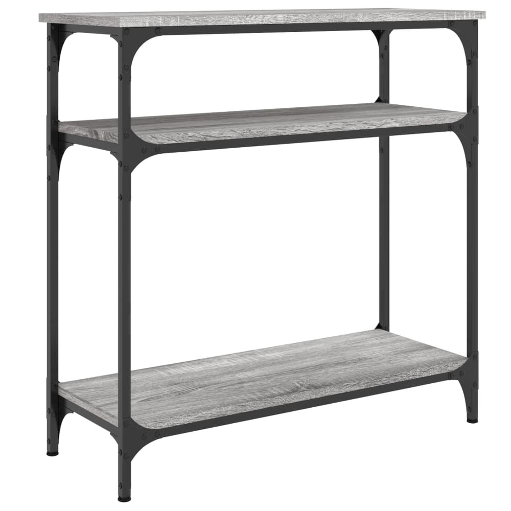 vidaXL Console de table gris sonoma 75x29x75 cm Aggloméré