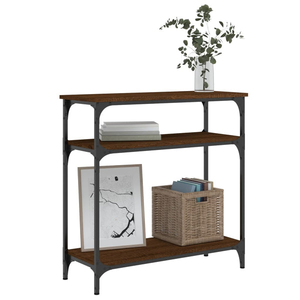 Konsolentisch Braun Eichenoptik 75 cm