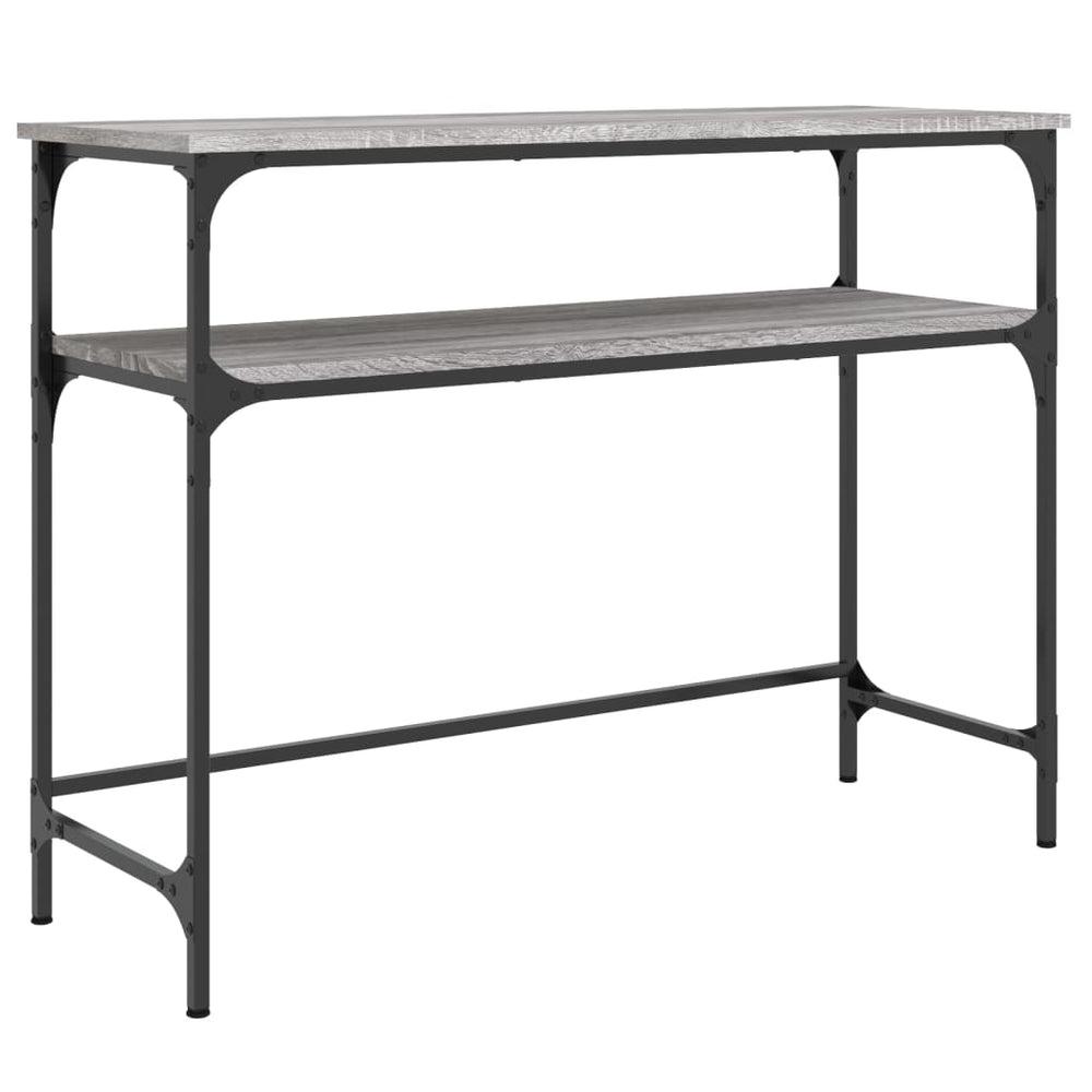 vidaXL Console gris Sonoma 100x35,5x75 cm Aggloméré