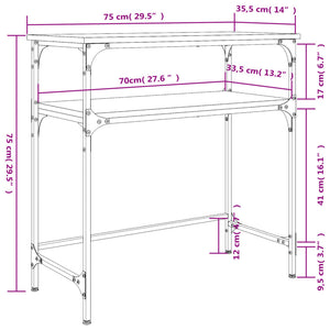 Konsolentisch Räuchereiche 75 cm