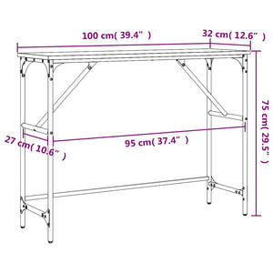 Konsolentisch Räuchereiche 100 cm