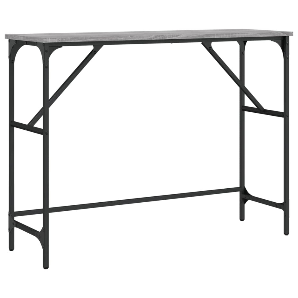 vidaXL Console table Gris Sonoma 100x32x75 cm Bois d'ingénierie