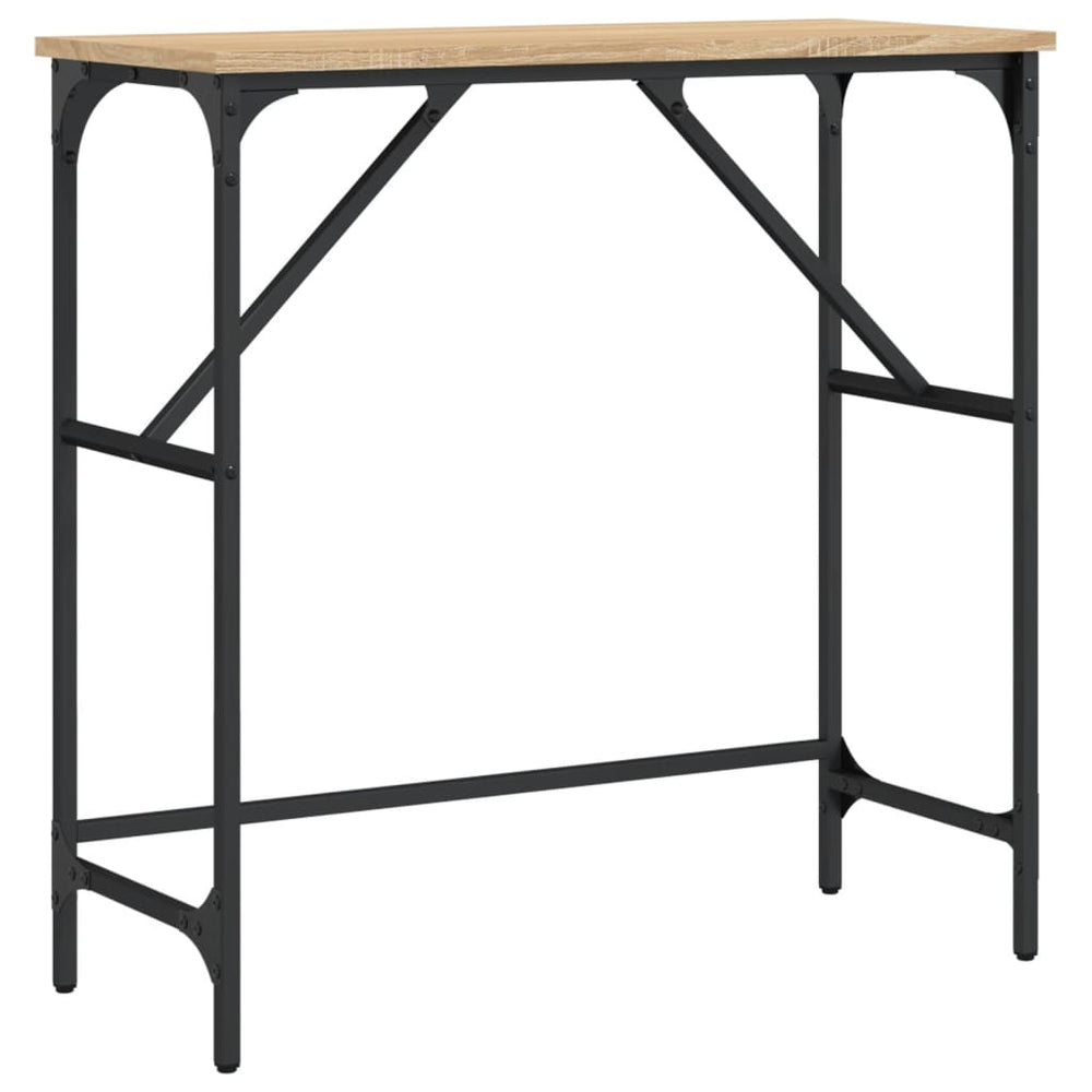 vidaXL Console chêne Sonoma 75x32x75 cm Aggloméré