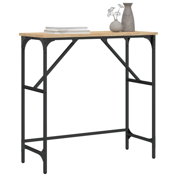 vidaXL Console chêne Sonoma 75x32x75 cm Aggloméré