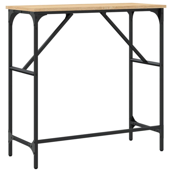 vidaXL Console chêne Sonoma 75x32x75 cm Aggloméré