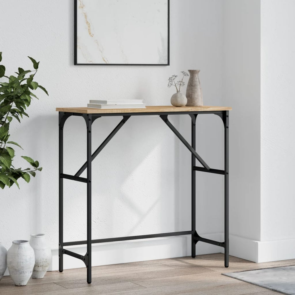 vidaXL Console chêne Sonoma 75x32x75 cm Aggloméré