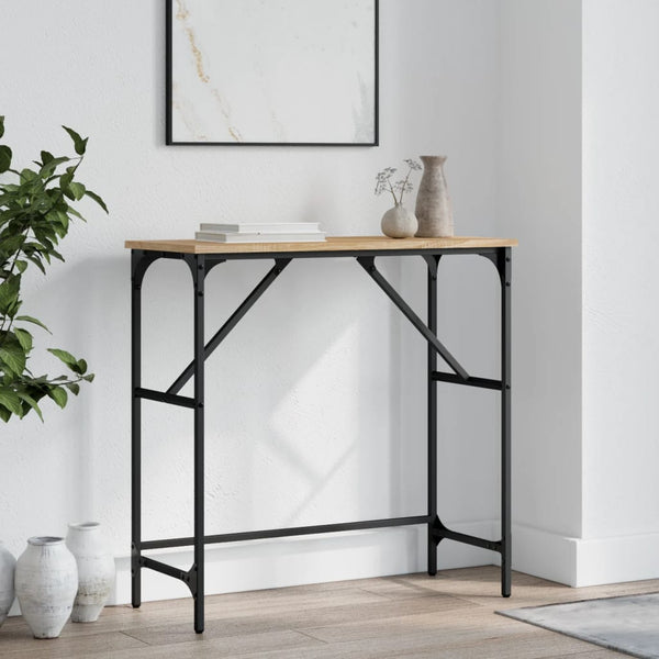 vidaXL Console chêne Sonoma 75x32x75 cm Aggloméré