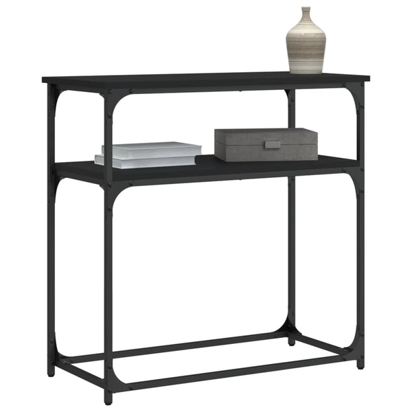 Schwarzer Konsolentisch 75x35,5x75 cm