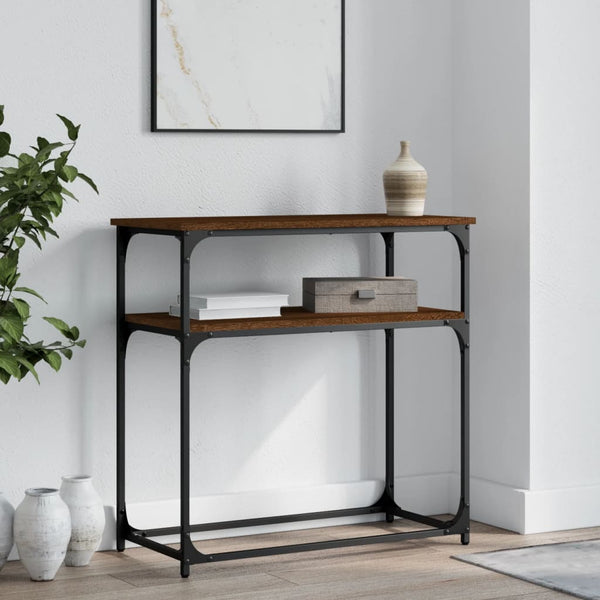 Konsolentisch Braun Eiche 75 cm