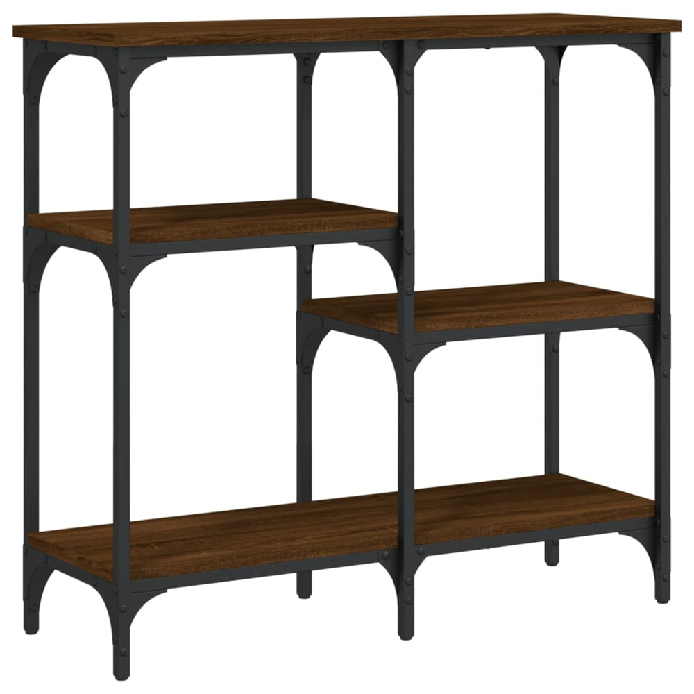 vidaXL Console Table Brown Oak Look 80x29x75 cm Engineered Wood