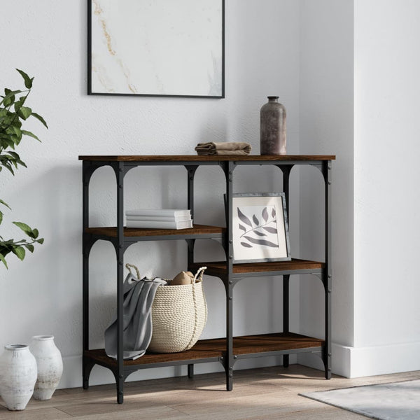 Konsolentisch Braun Eichen-Optik 80 cm