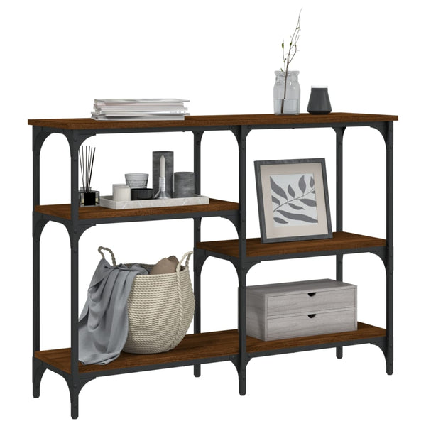 Konsolentisch Braun Eichen-Optik 102 cm