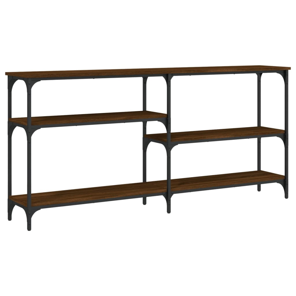 vidaXL Console Table Brown Oak-look 160x29x75 cm Engineered Wood