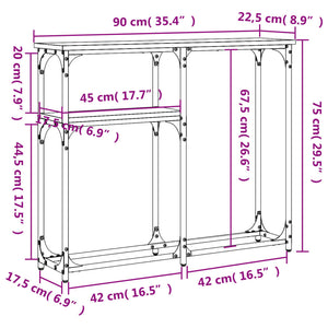 Konsolentisch Räuchereiche 90 cm