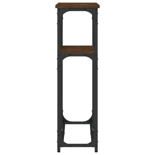 Konsolentisch Braun Eichenoptik 90 cm