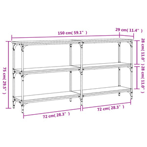 Konsolentisch Sonoma-Eiche 150 cm