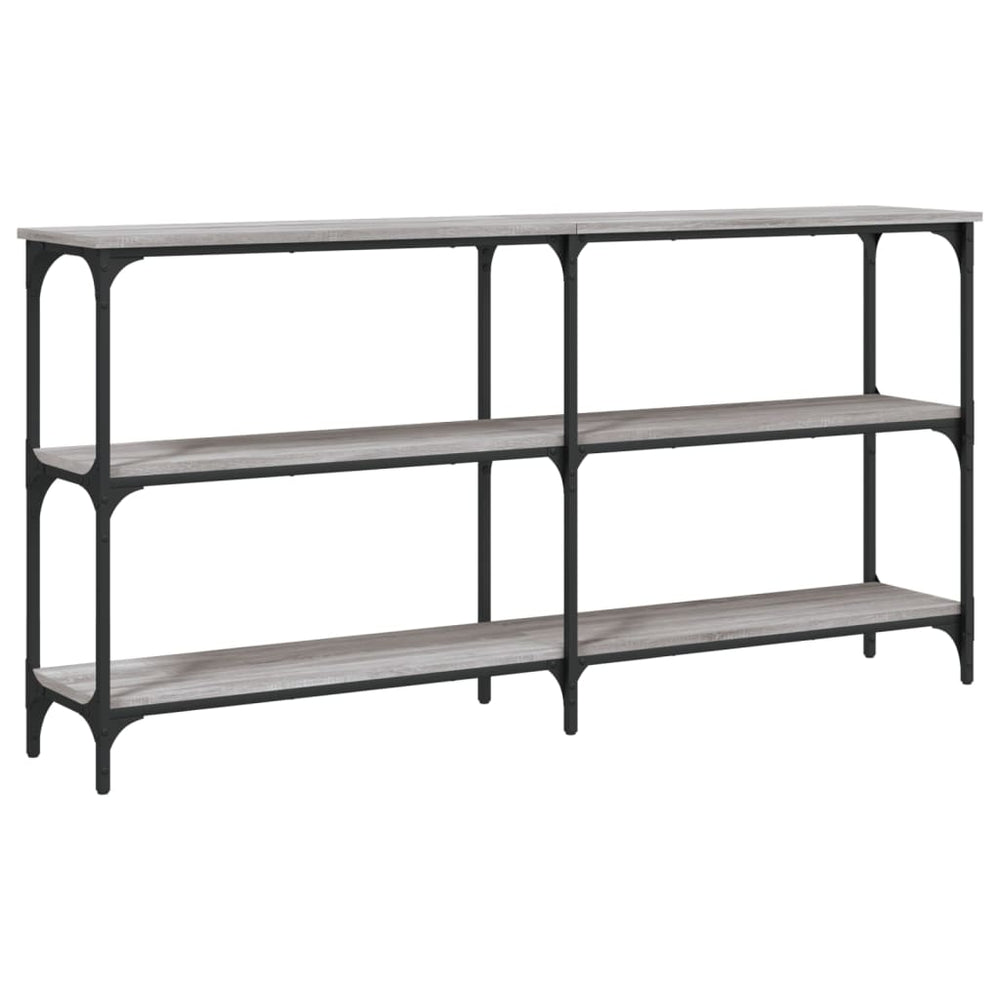vidaXL Console Table Grey Sonoma 150x29x75 cm Engineered Wood
