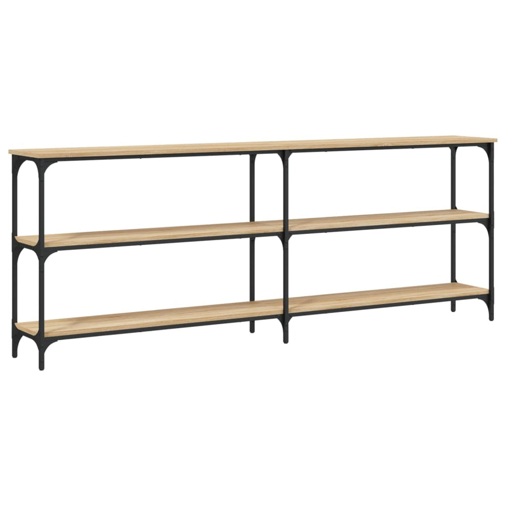 vidaXL Console Table Sonoma Oak 200 x 29 x 75 cm Engineered Wood