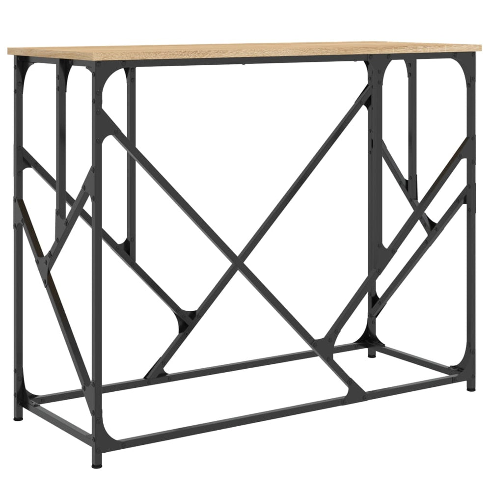 vidaXL Console Table Sonoma Oak 100x40x80 cm Engineered Wood