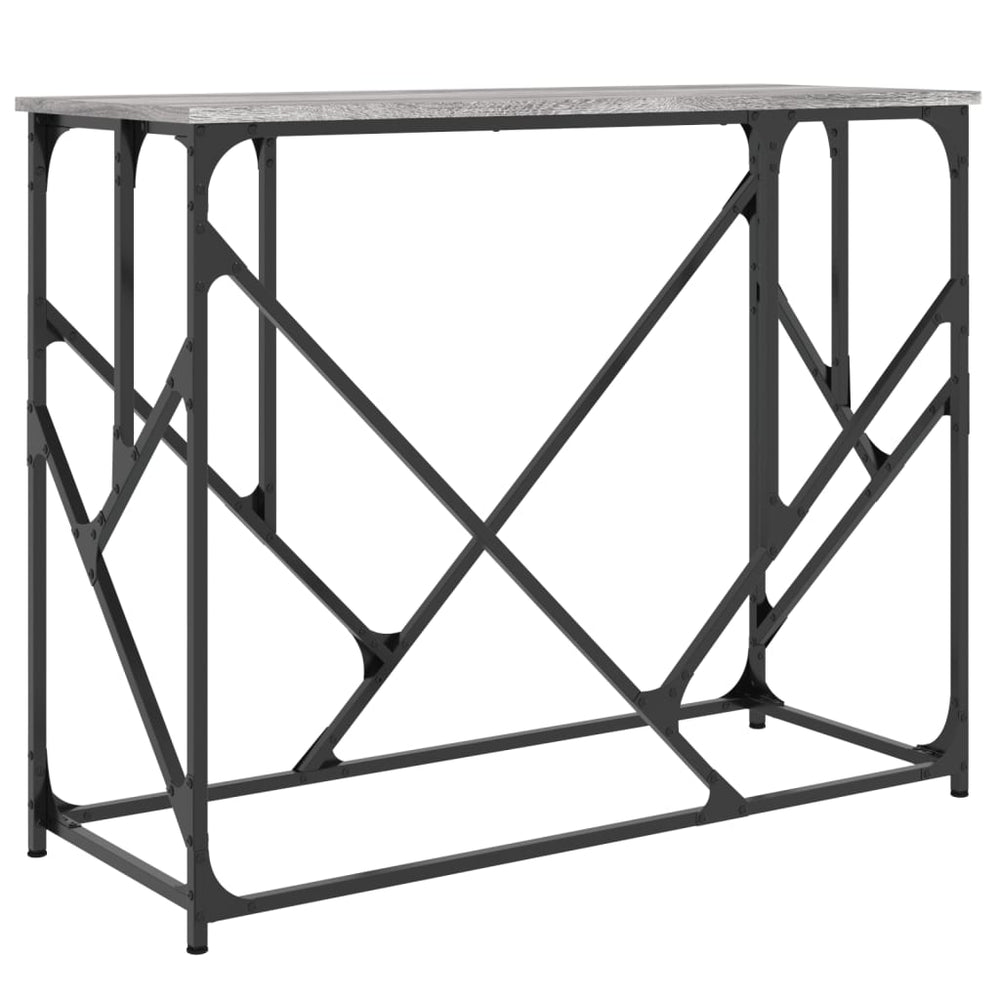 vidaXL Console Table Gray Sonoma 100x40x80 cm Engineered Wood