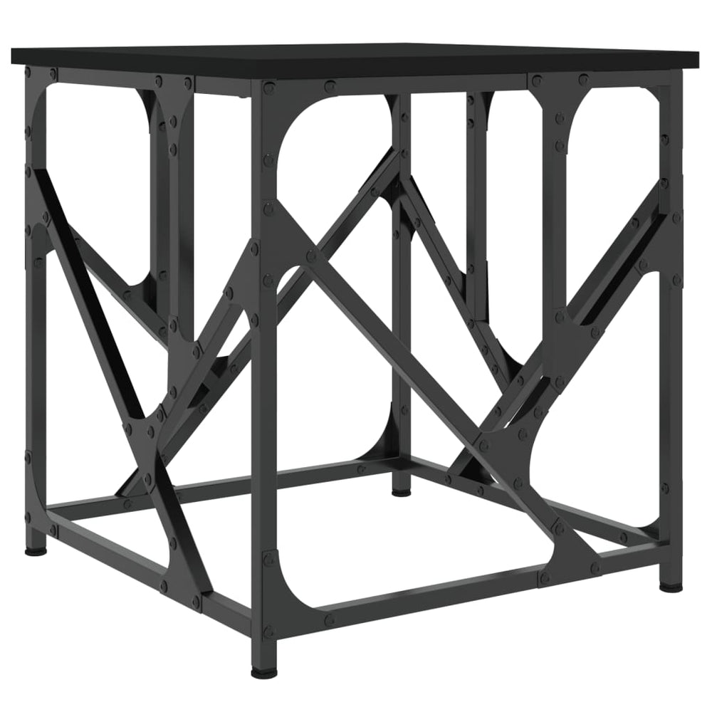 vidaXL Coffee Table Black 45x45x47.5 cm Engineered Wood