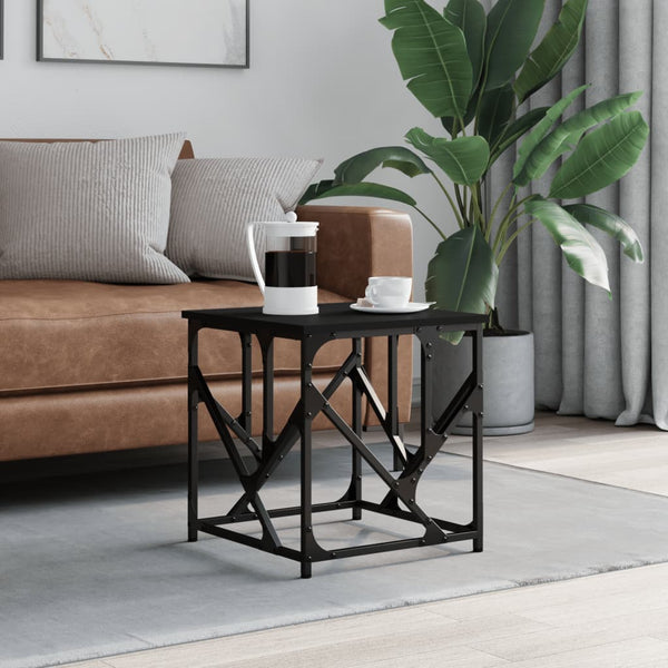 Schwarzer Couchtisch 45x45 cm