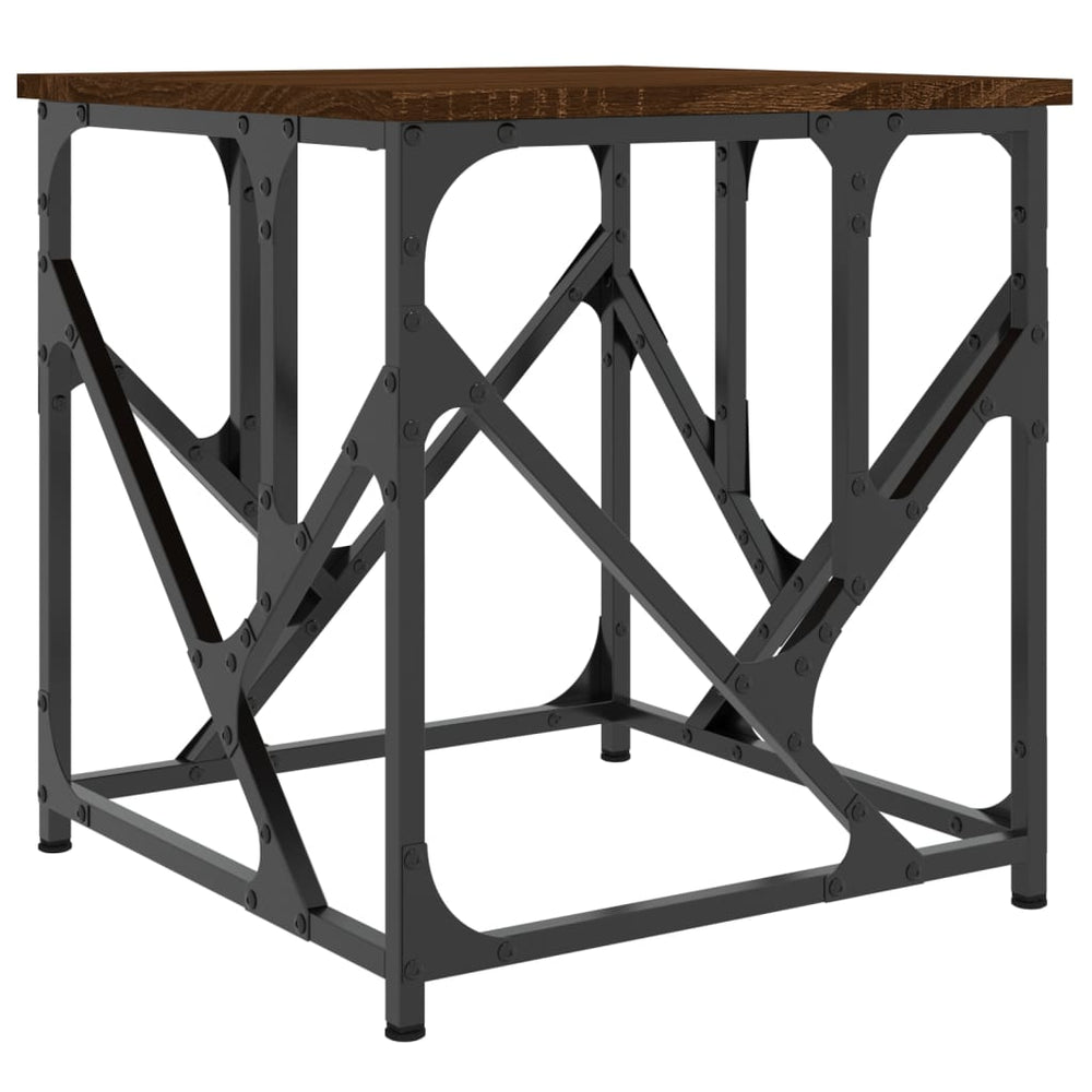 Couchtisch Braun Eichenoptik 45x45 cm