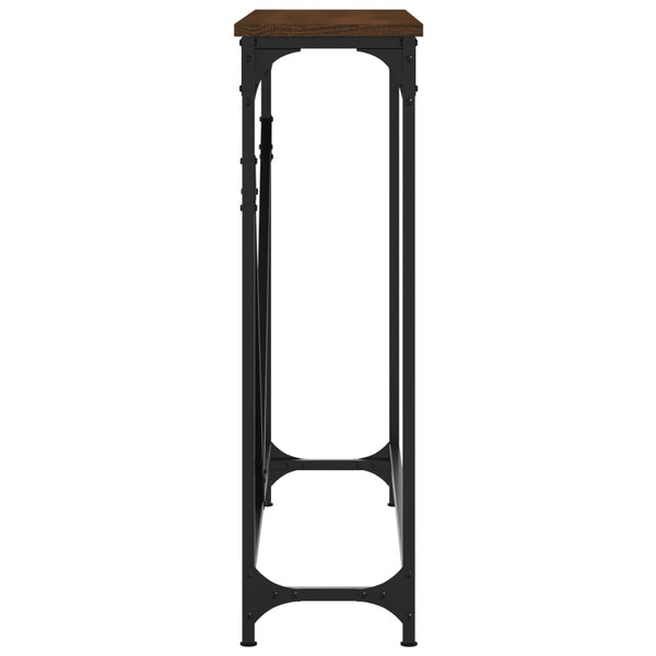 Konsolentisch Braun Eichenoptik 102 cm