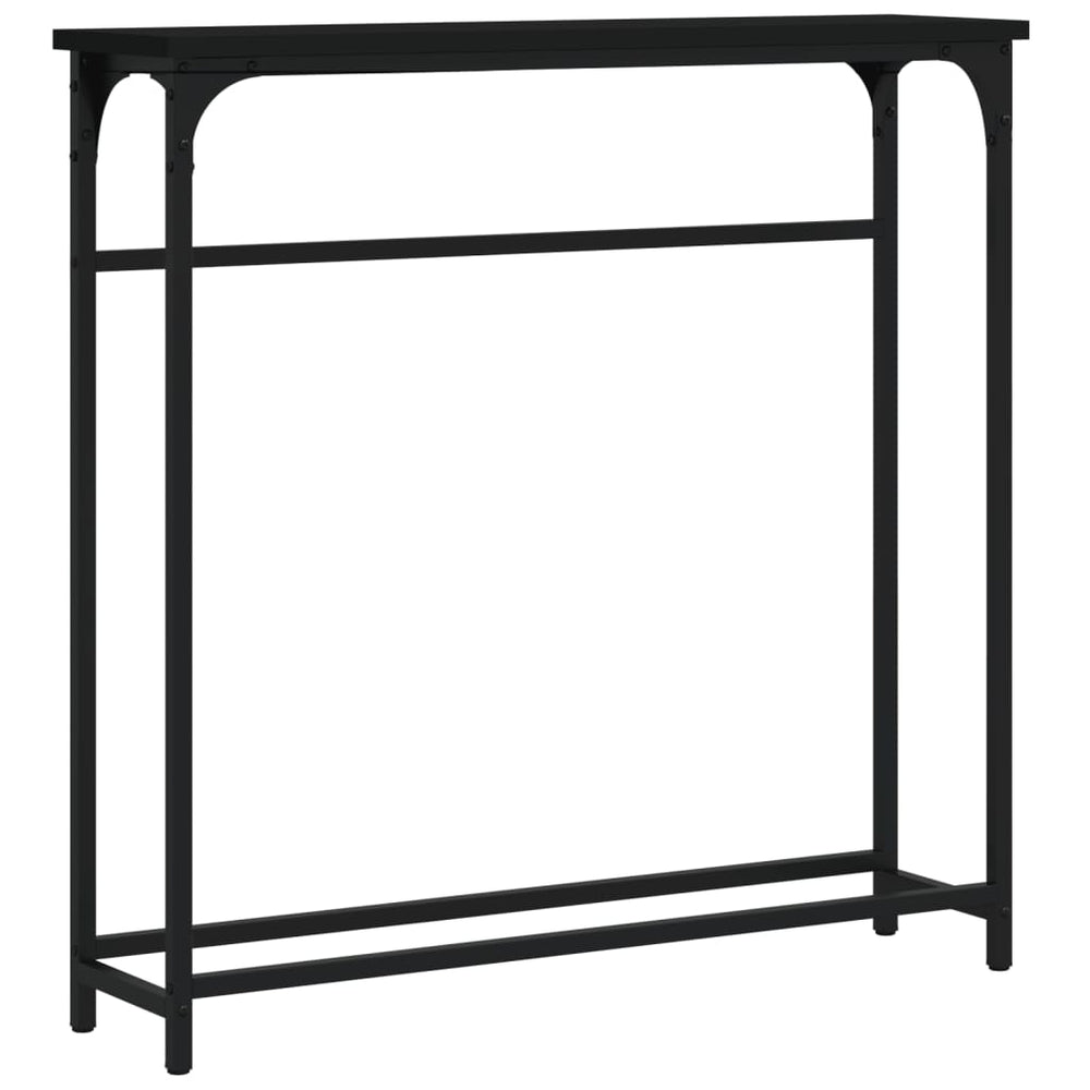 Schwarzer Konsolentisch 75 cm