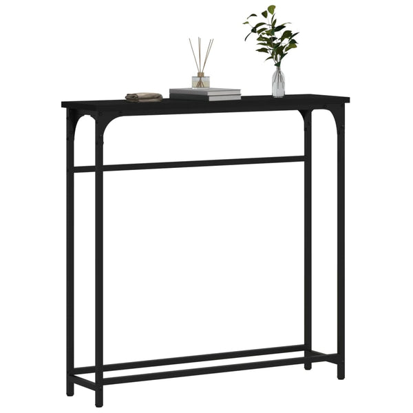 Schwarzer Konsolentisch 75 cm