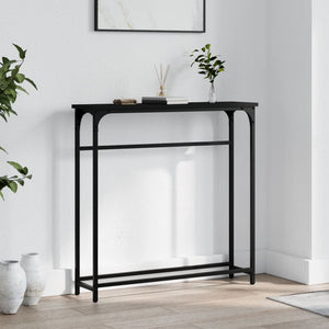 Schwarzer Konsolentisch 75 cm