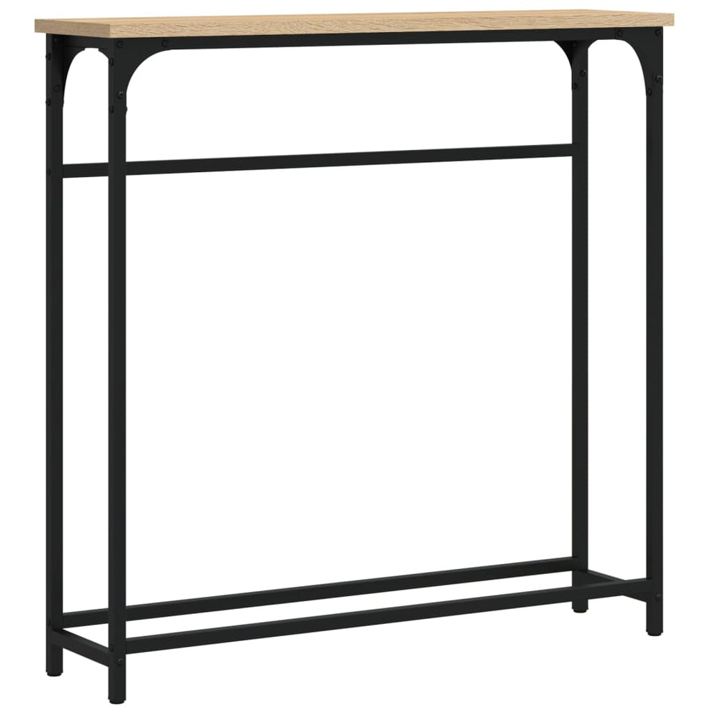 vidaXL Console Table Sonoma Oak 75 x 19.5 x 75 cm Engineered Wood