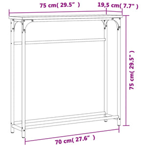 Konsolentisch Sonoma Eiche 75 cm