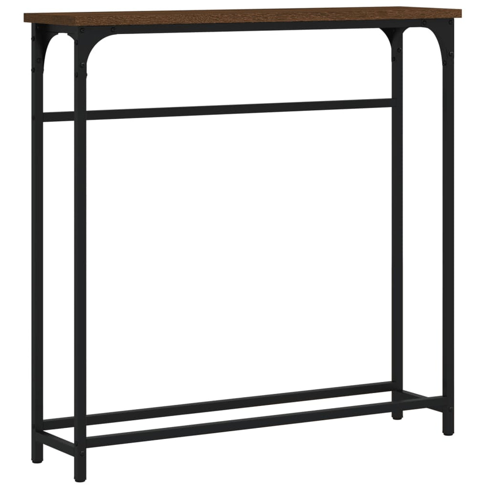 Konsolentisch Braun Eichenoptik 75 cm