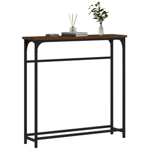 Konsolentisch Braun Eichenoptik 75 cm