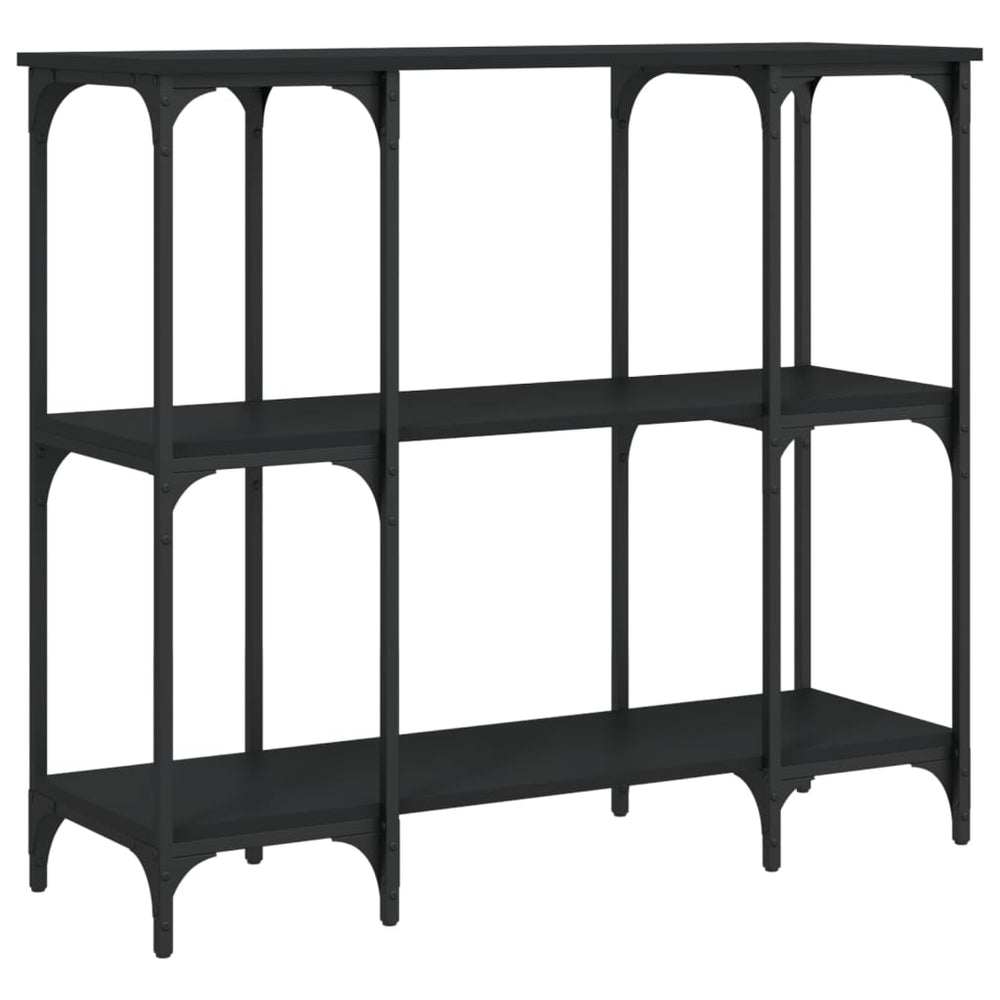 vidaXL Console Table Black 102x35x90 cm Engineered Wood