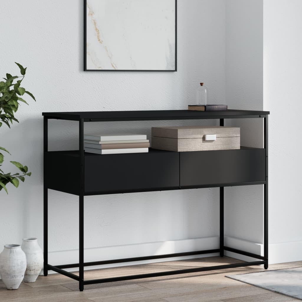 Schwarzer Konsolentisch 100 cm
