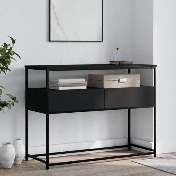 Schwarzer Konsolentisch 100 cm