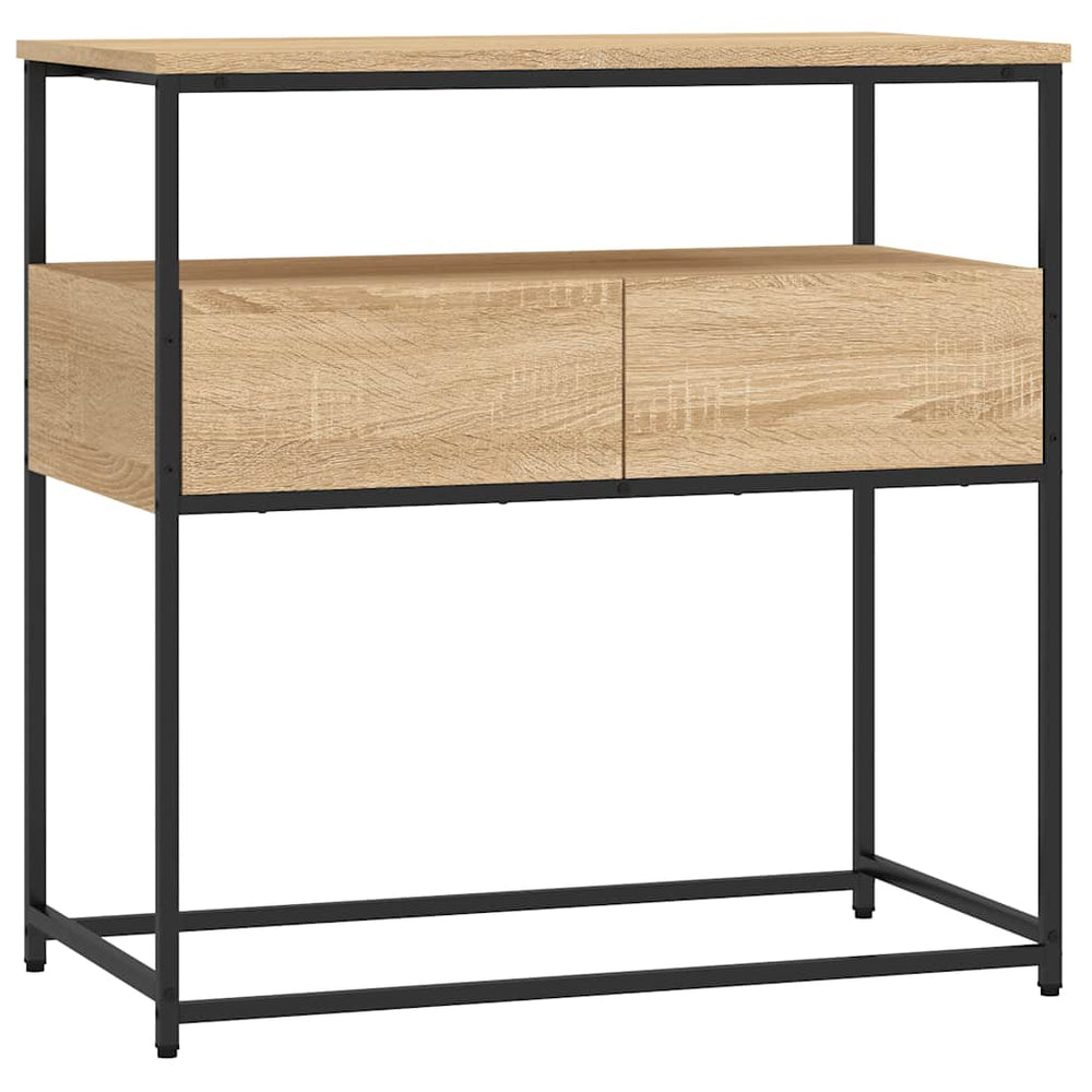 vidaXL Console Table Sonoma Oak 75 x 40 x 75 cm Engineered Wood