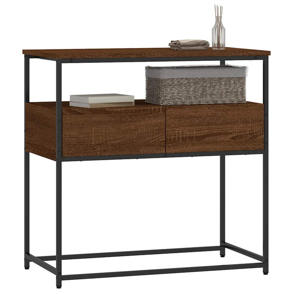 Konsolentisch Braun Eichen-Optik 75 cm